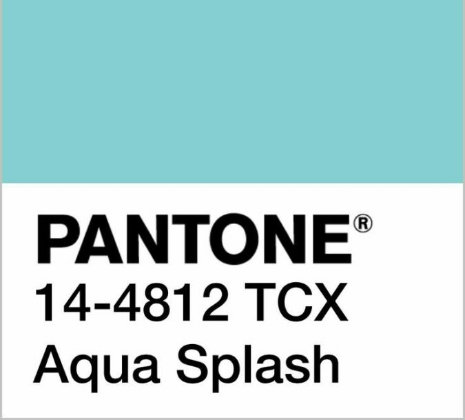 pantone aqua Splash